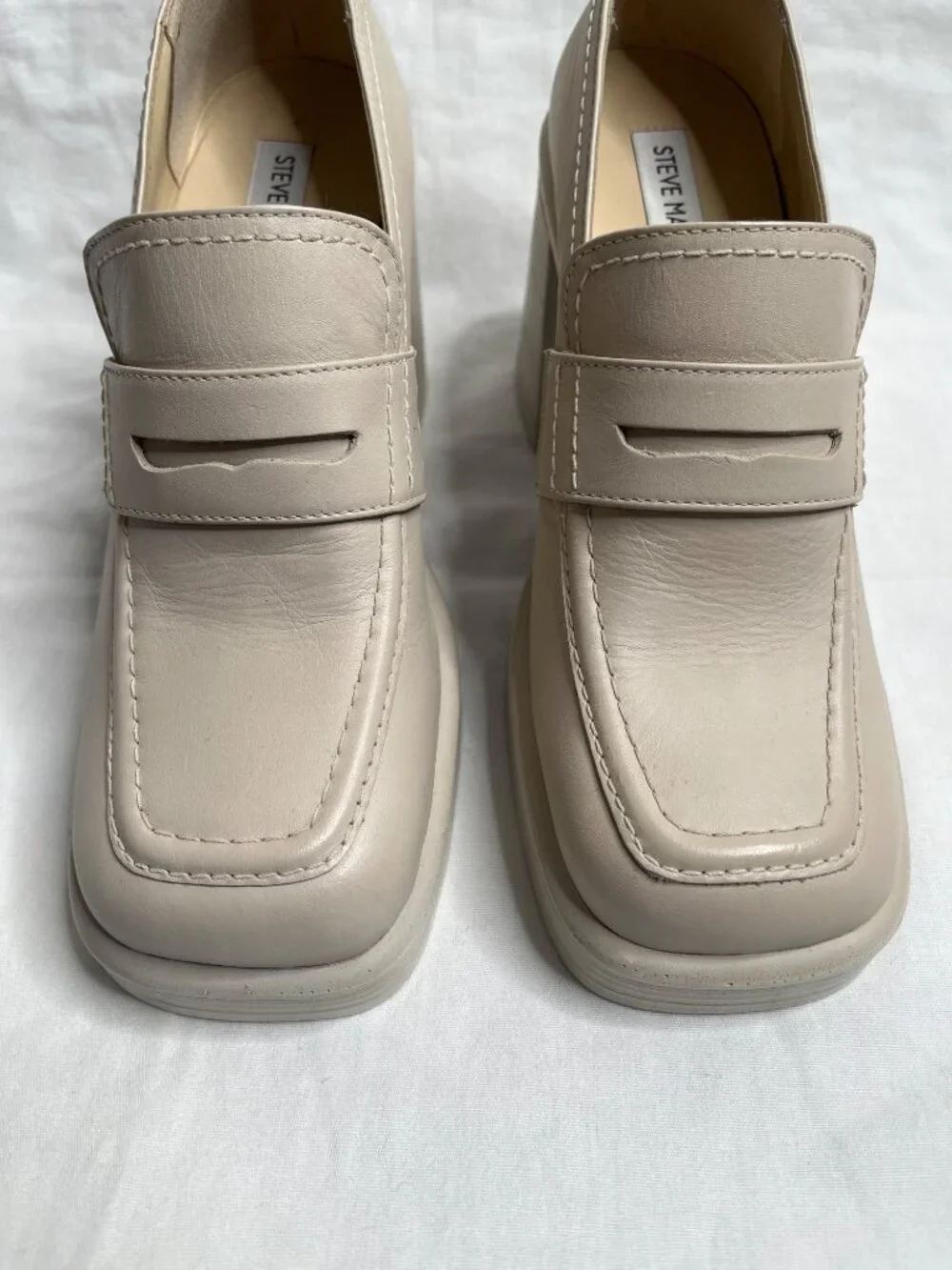 Steve Madden Y2k Platform Fulfill Cream Bratz Loafers 8.5